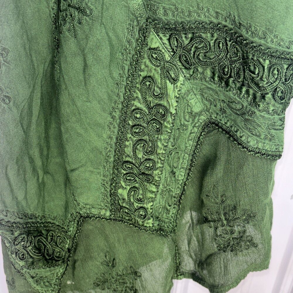 Holy Clothing Ena Maxi in Huntress Green Medium Fairy Core Medieval Renaissance - Picture 6 of 12